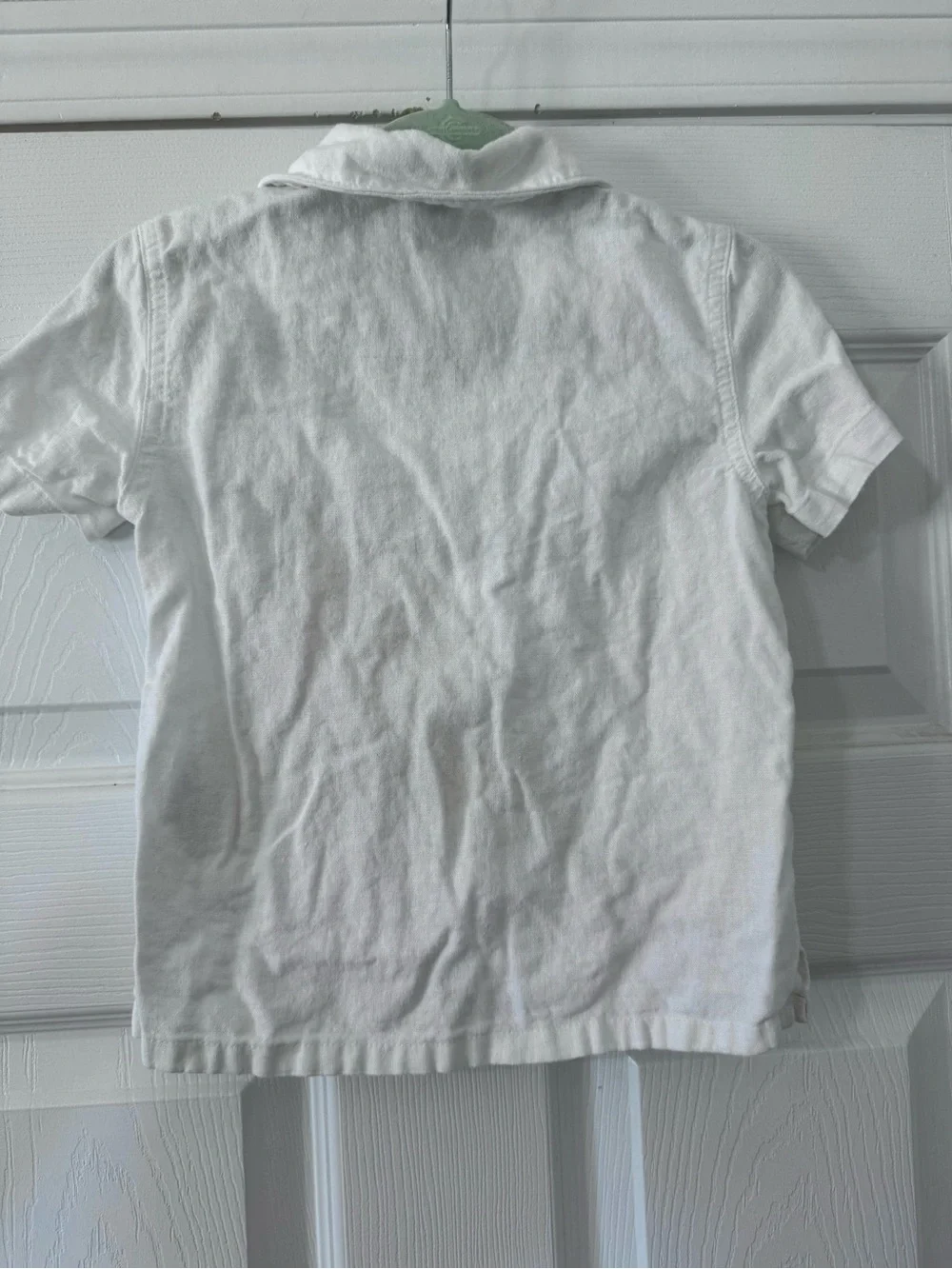 Old Navy Classic White Short-Sleeve Button Front Shirt for Boys-4T